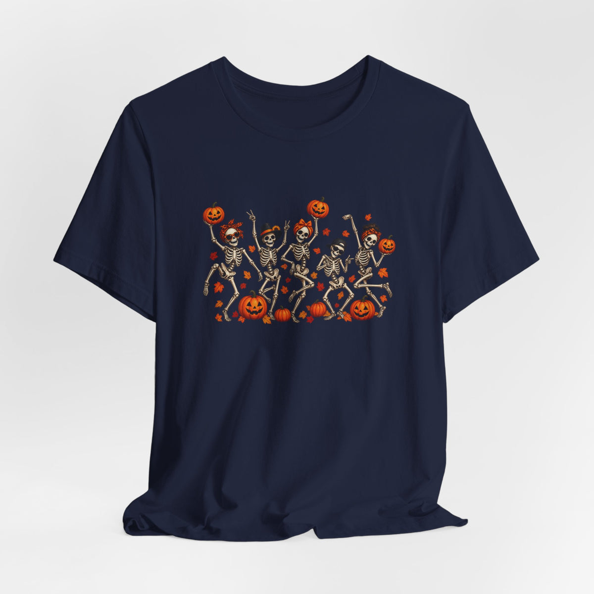 Halloween Dancing Skeletons T-Shirt — Cute Pumpkin Party Tee