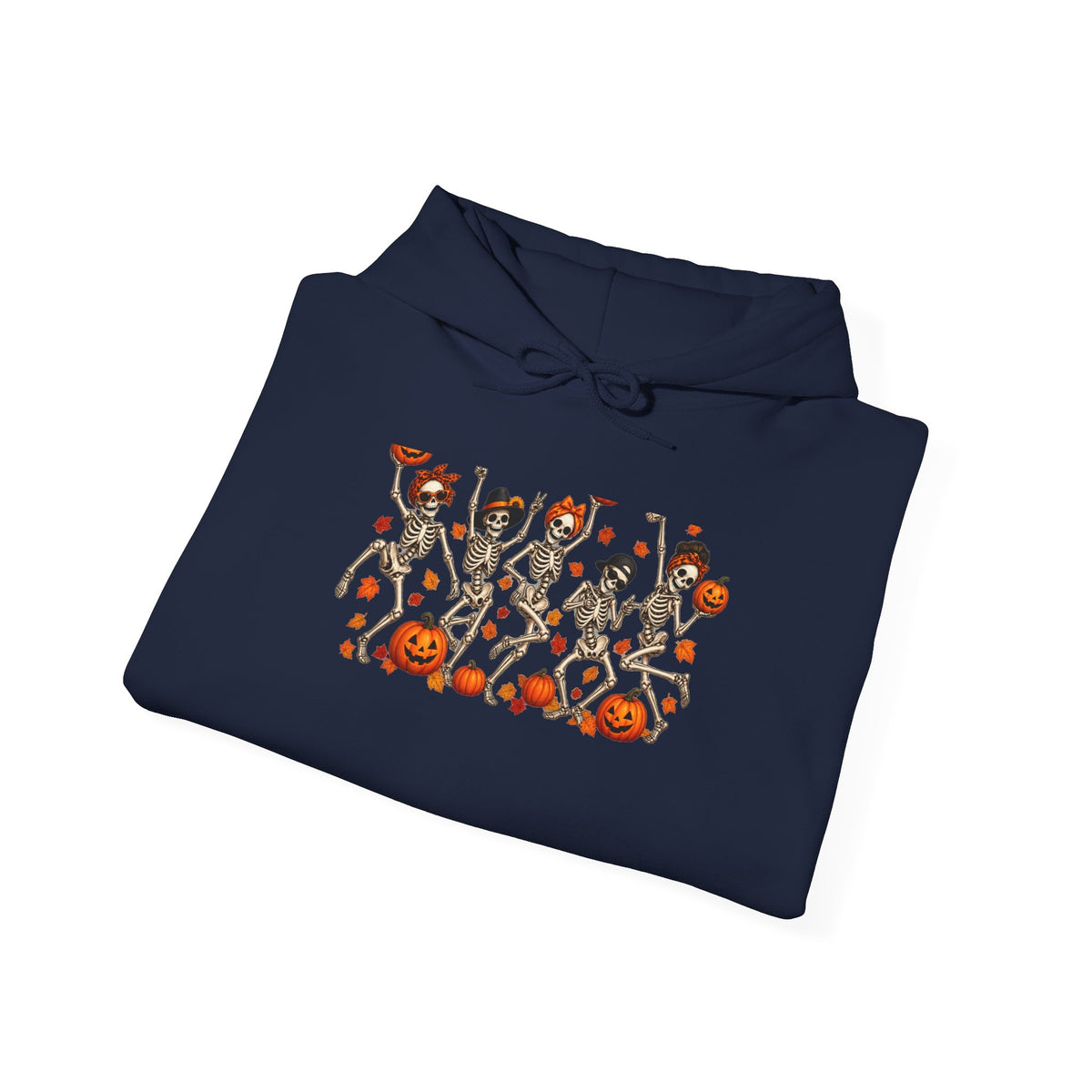 Halloween Cats & Pumpkins Hoodie — Cute Spooky Cat Parade Sweatshirt