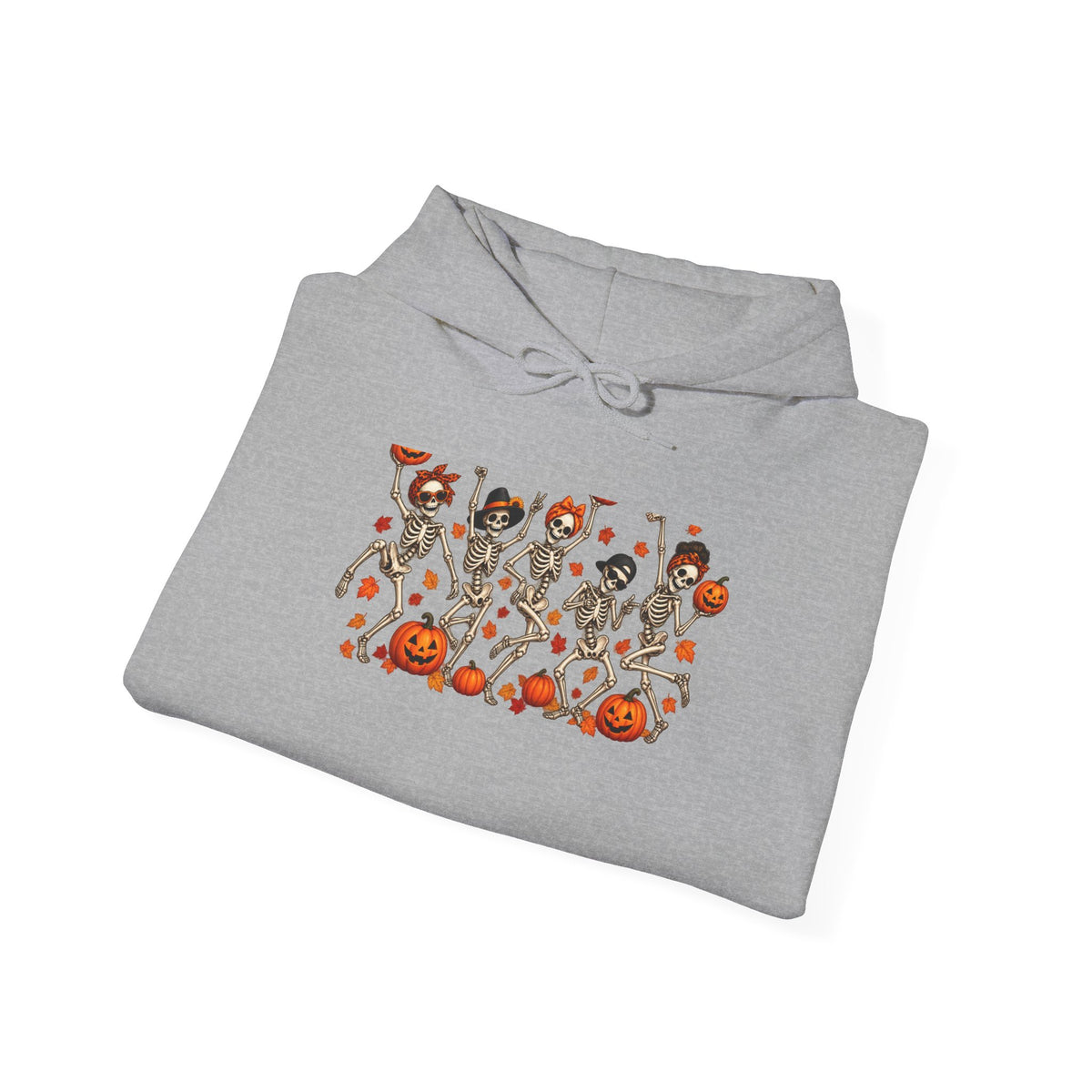 Halloween Cats & Pumpkins Hoodie — Cute Spooky Cat Parade Sweatshirt