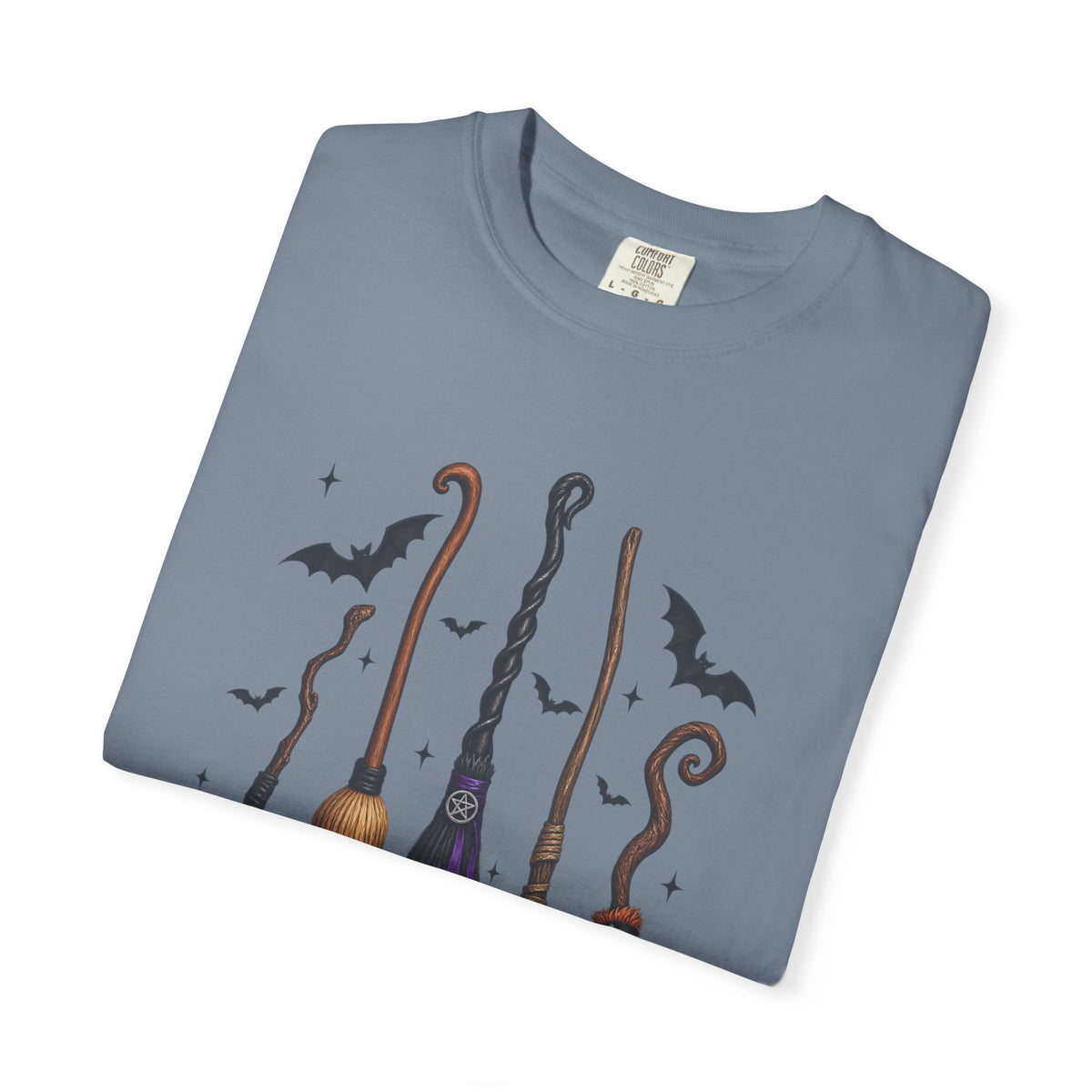 Witch Broom Options T-Shirt —  Halloween Tee