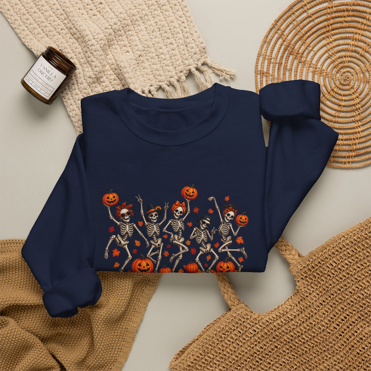 Halloween Dancing Pumpkins Crewneck Sweatshirt