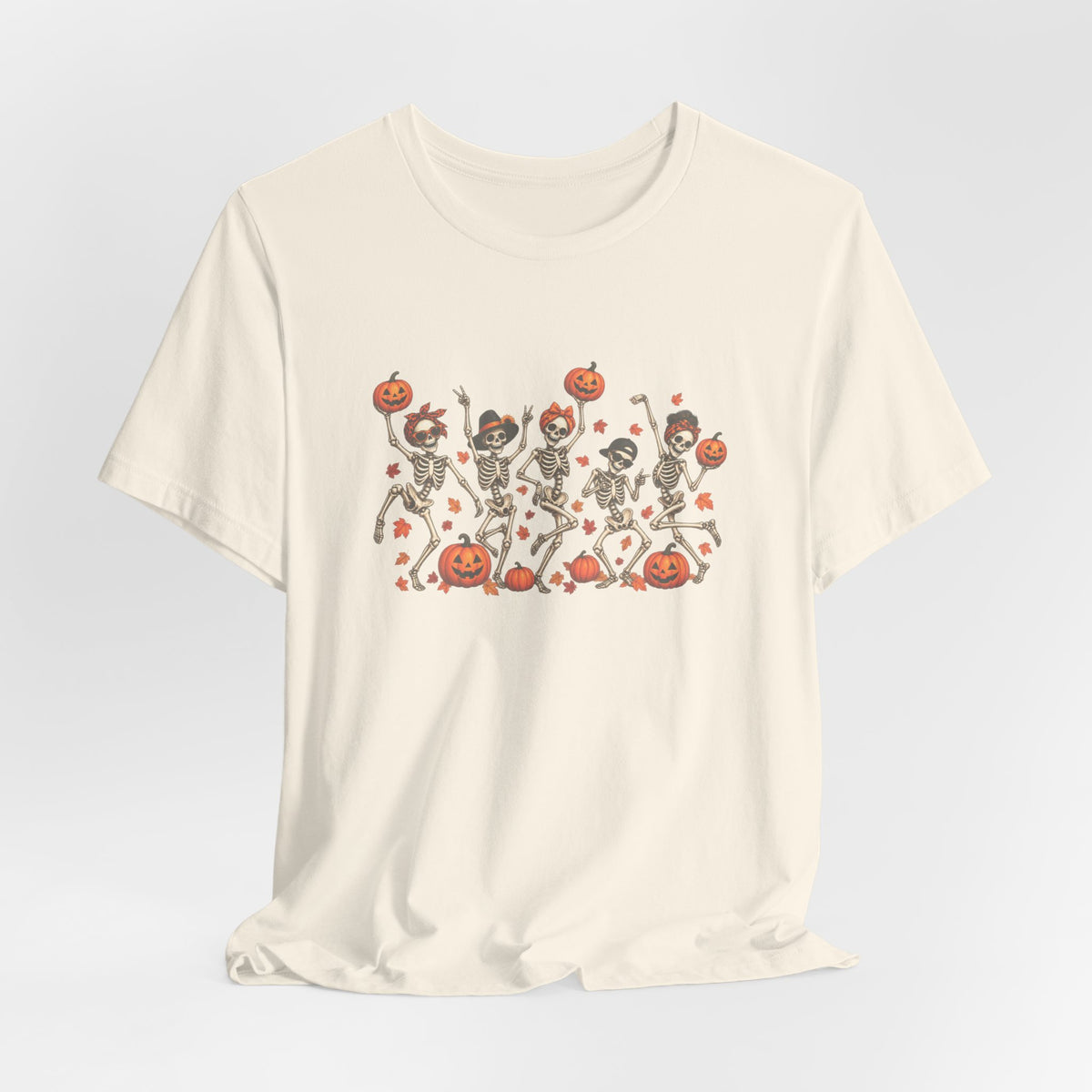 Halloween Dancing Skeletons T-Shirt — Cute Pumpkin Party Tee