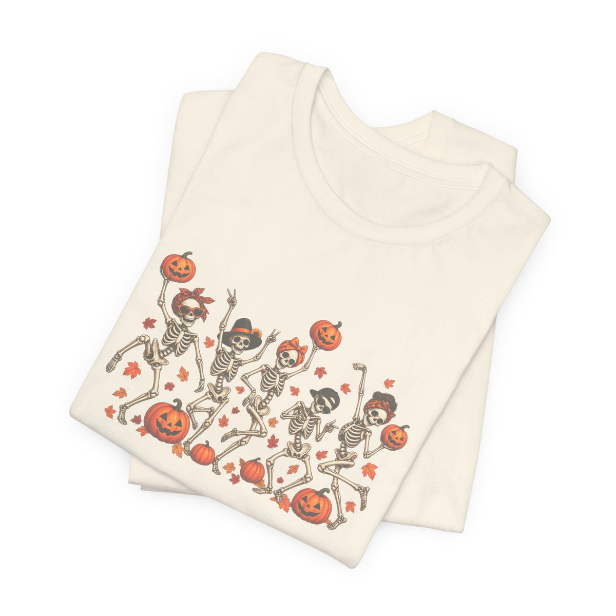 Halloween Dancing Skeletons T-Shirt — Cute Pumpkin Party Tee