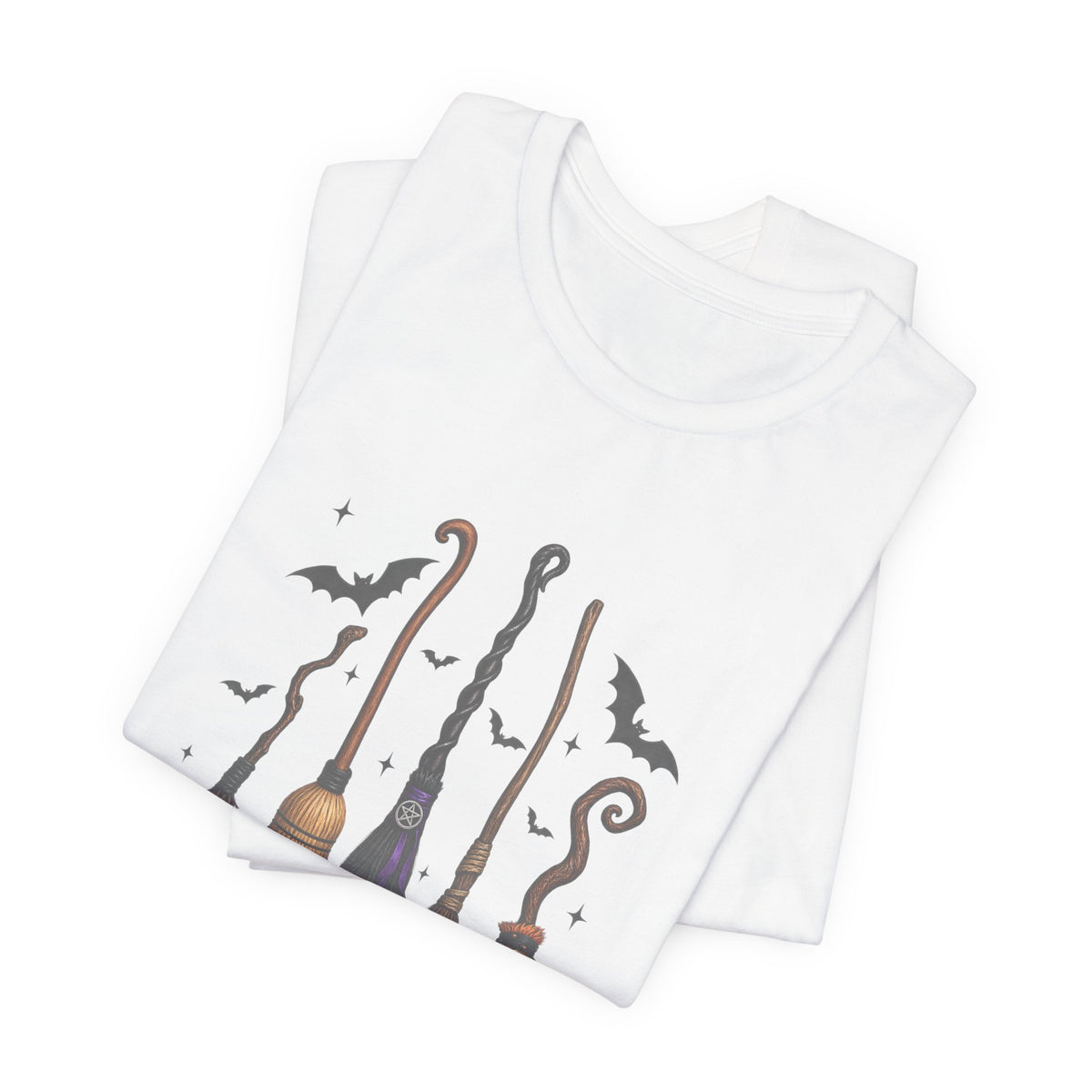 Witch Brooms Tee — "A Girl's Got to Have Options" Halloween T‑Shirt
