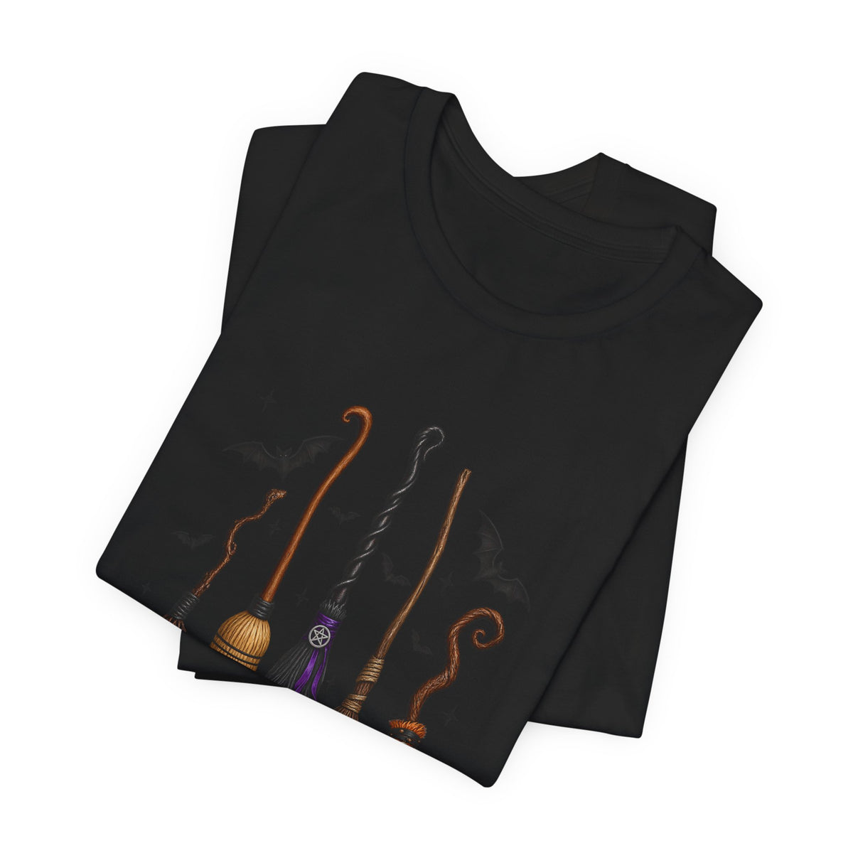 Witch Brooms Tee — "A Girl's Got to Have Options" Halloween T‑Shirt