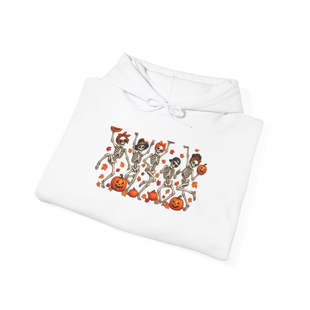 Halloween Cats & Pumpkins Hoodie — Cute Spooky Cat Parade Sweatshirt