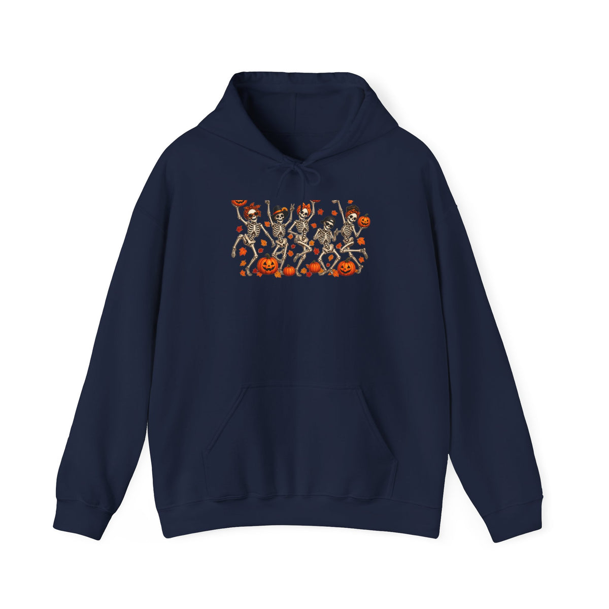 Halloween Cats & Pumpkins Hoodie — Cute Spooky Cat Parade Sweatshirt