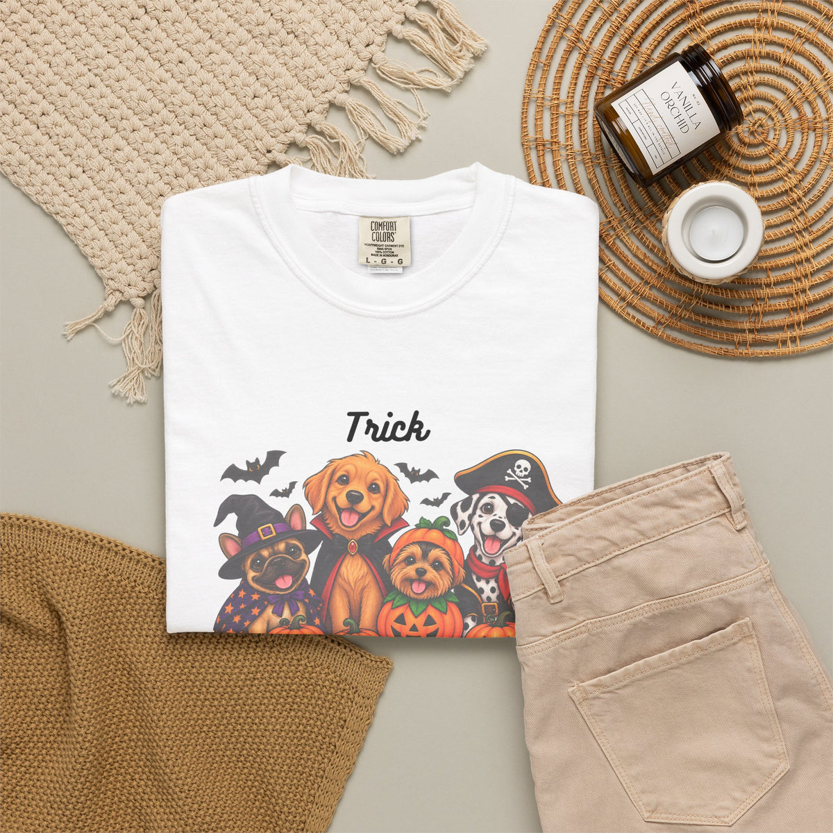 Halloween Dogs "Trick or Treat" T-Shirt