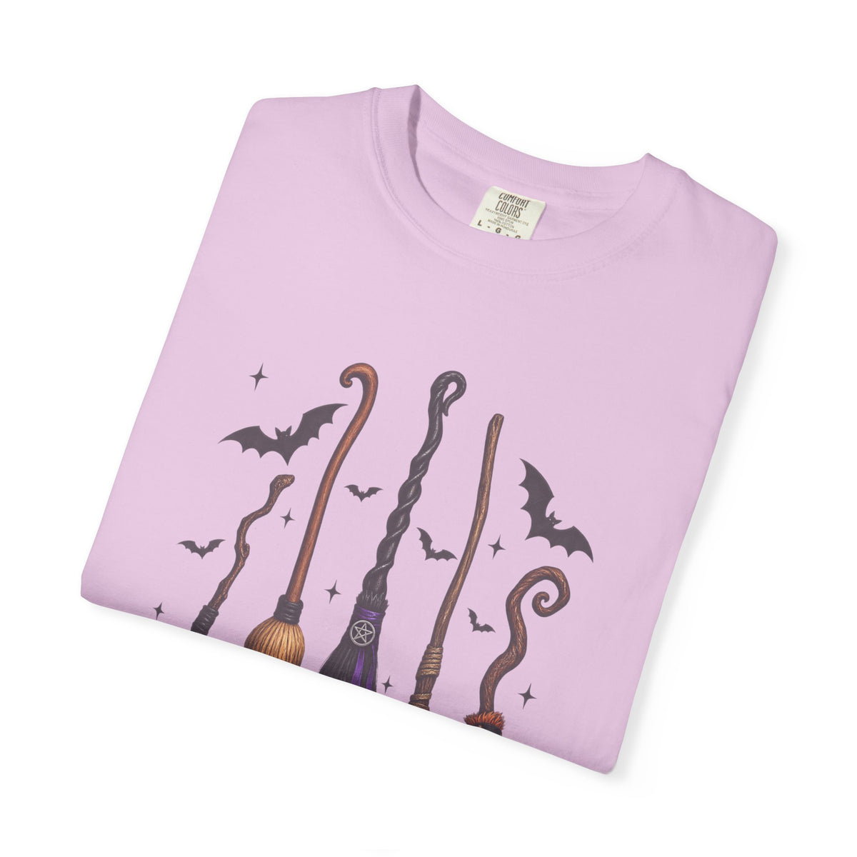 Witch Broom Options T-Shirt —  Halloween Tee