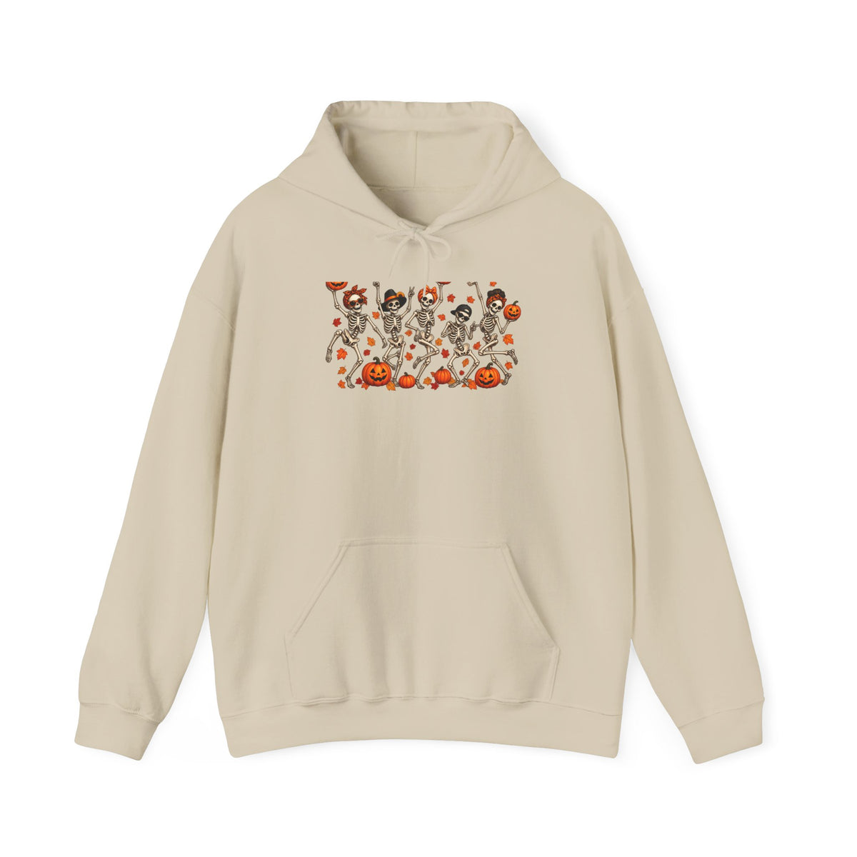 Halloween Cats & Pumpkins Hoodie — Cute Spooky Cat Parade Sweatshirt