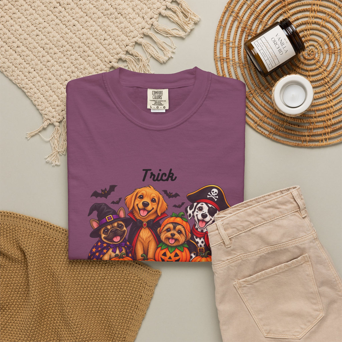 Halloween Dogs "Trick or Treat" T-Shirt