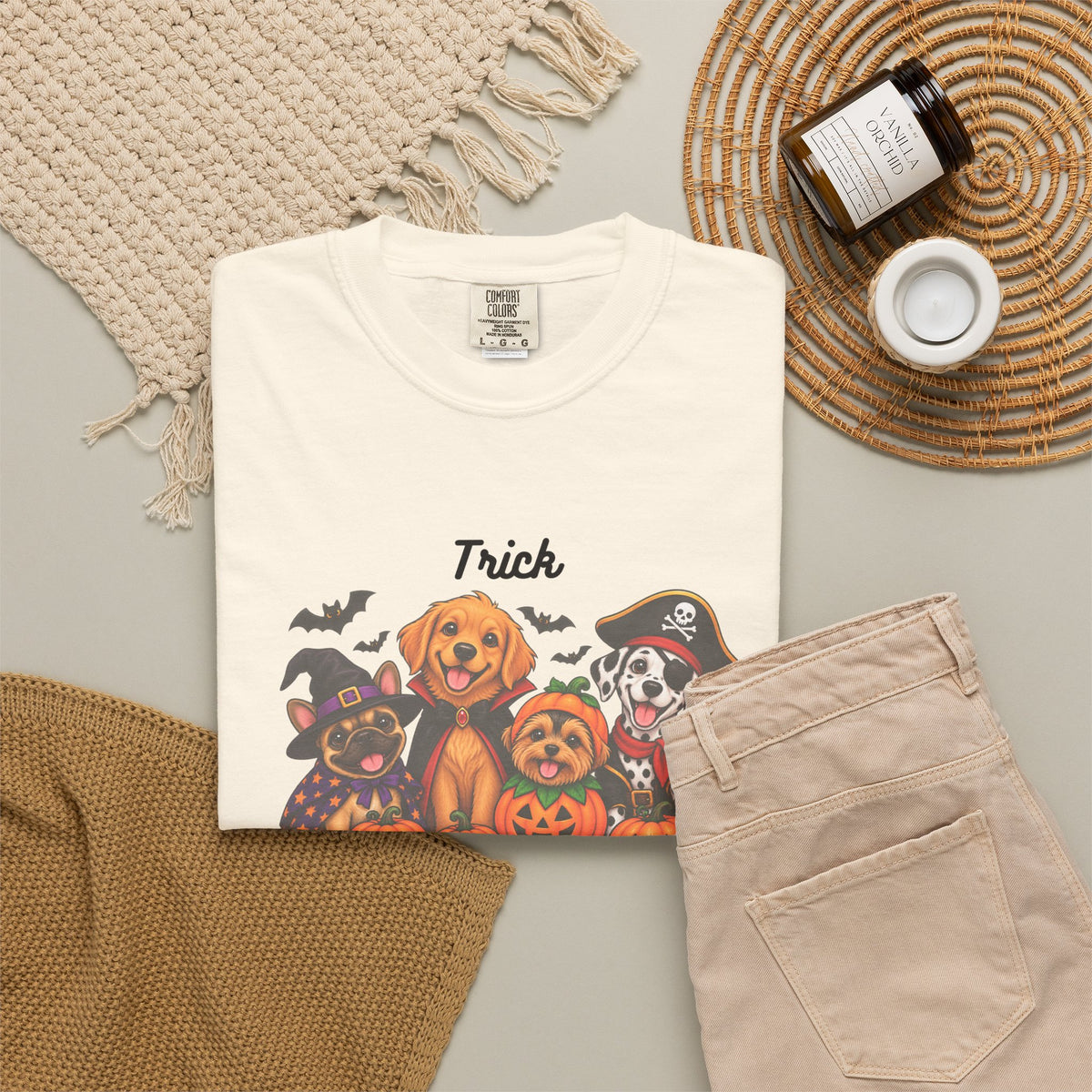 Halloween Dogs "Trick or Treat" T-Shirt