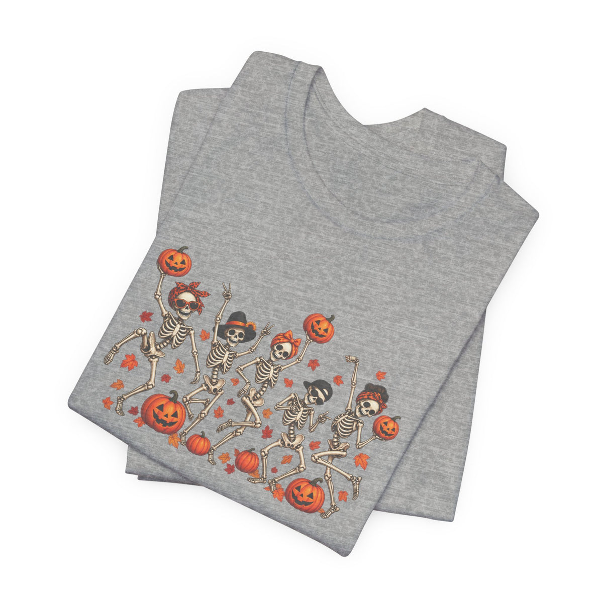 Halloween Dancing Skeletons T-Shirt — Cute Pumpkin Party Tee