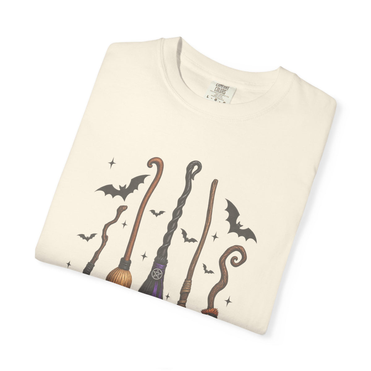 Witch Broom Options T-Shirt —  Halloween Tee