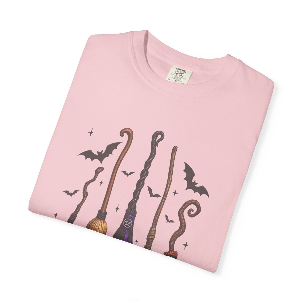 Witch Broom Options T-Shirt —  Halloween Tee