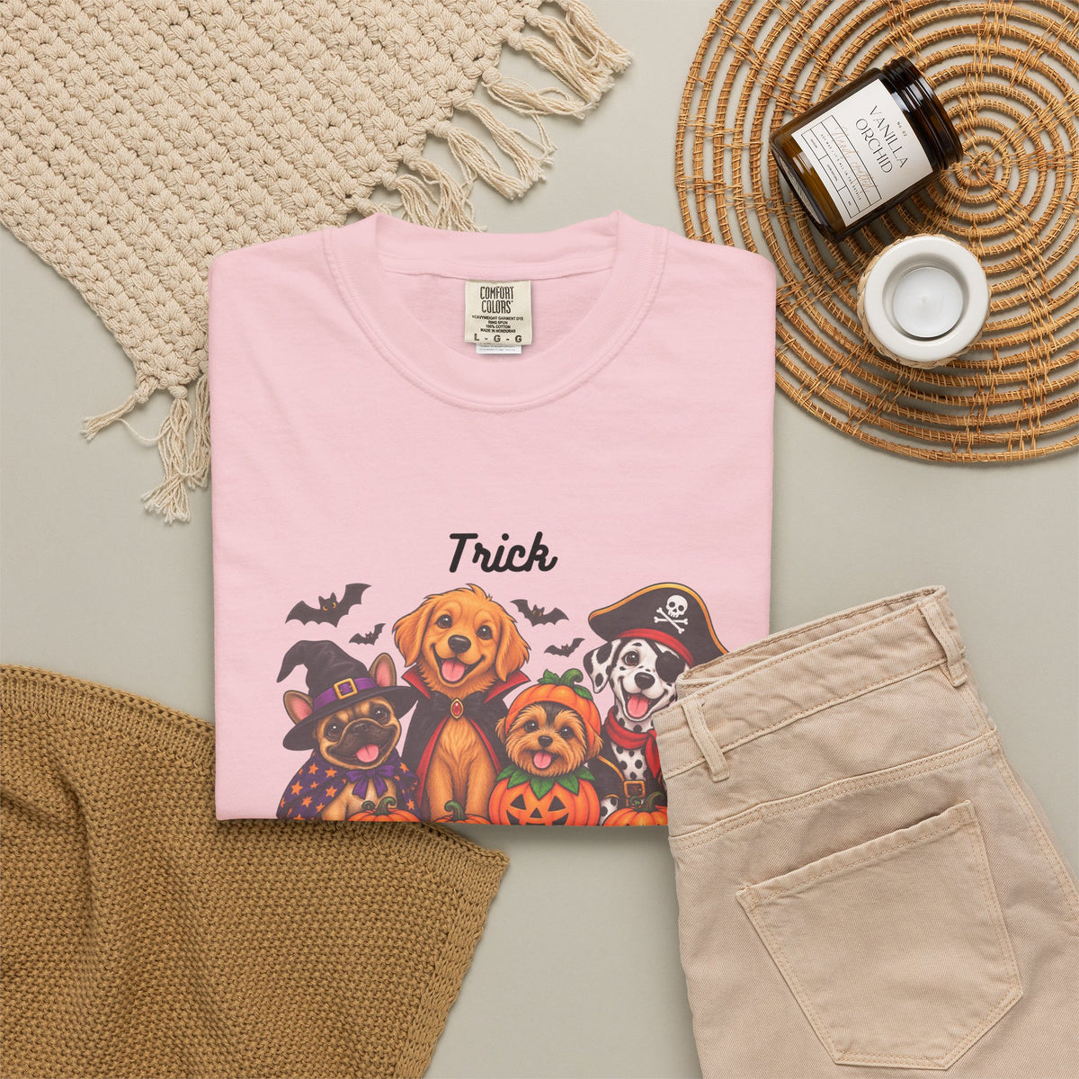 Halloween Dogs "Trick or Treat" T-Shirt