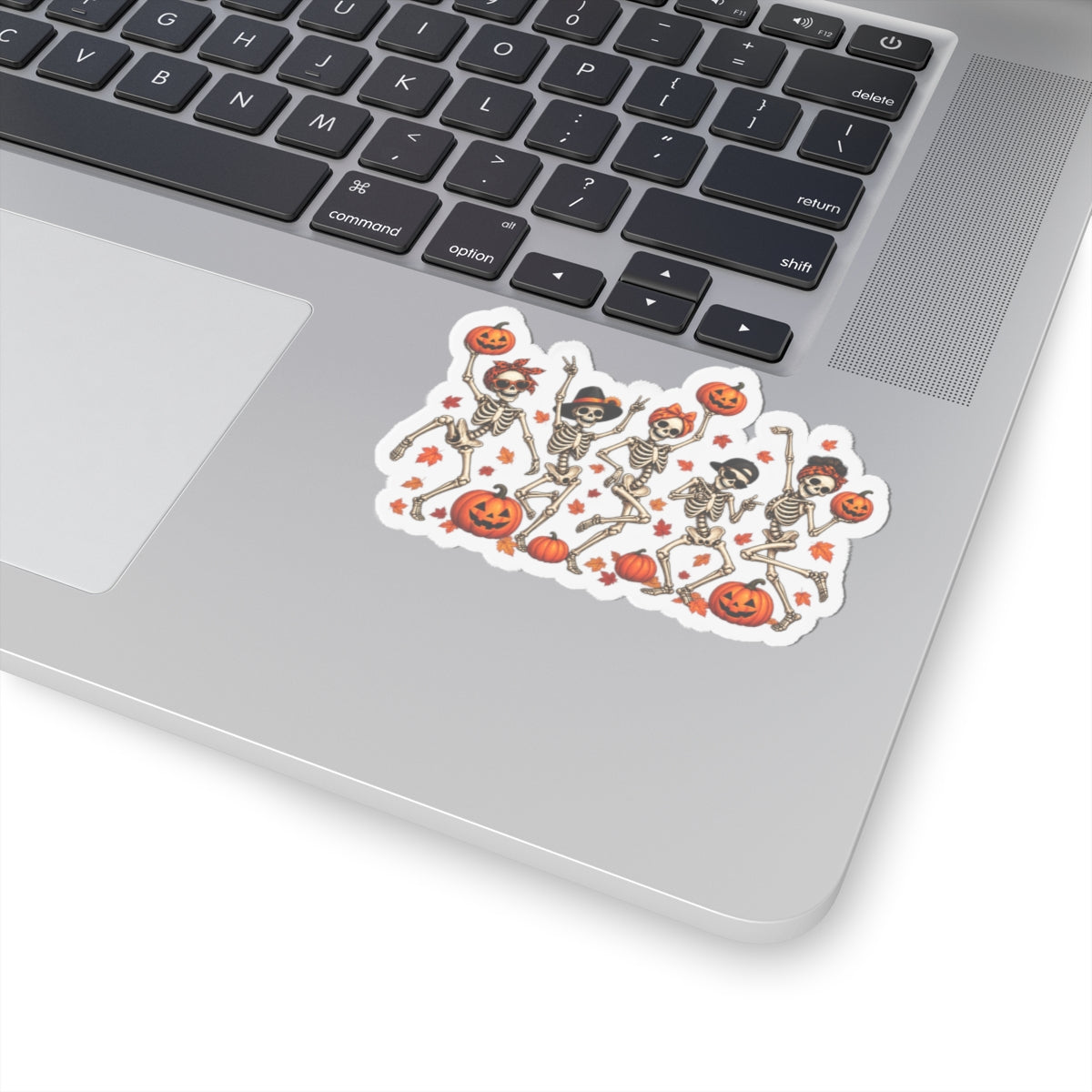 Dancing Skeletons Halloween Kiss-Cut Sticker