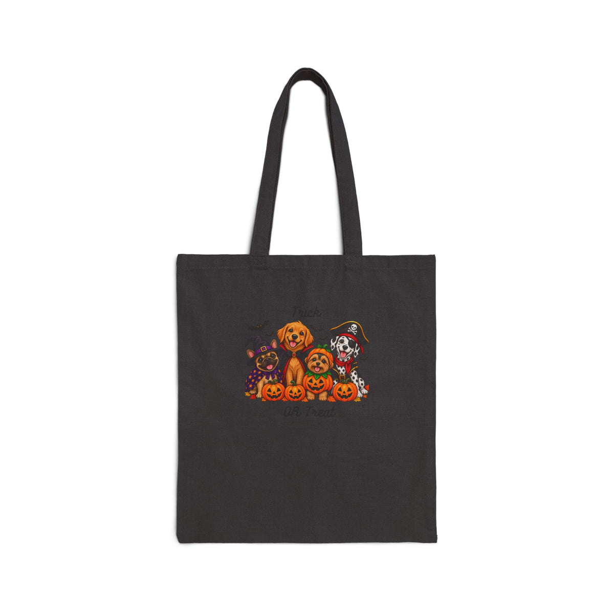 Halloween Pumpkin Patch Tote — "Trick or Treat" Canvas Bag
