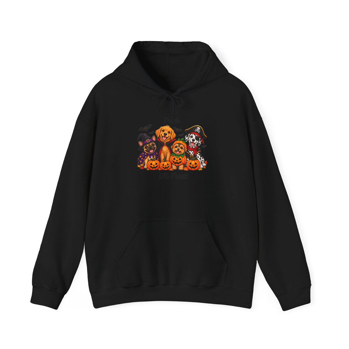 Halloween Dogs Pumpkin Hoodie – Trick or Treat Cute Dog Graphic Sweatshirt