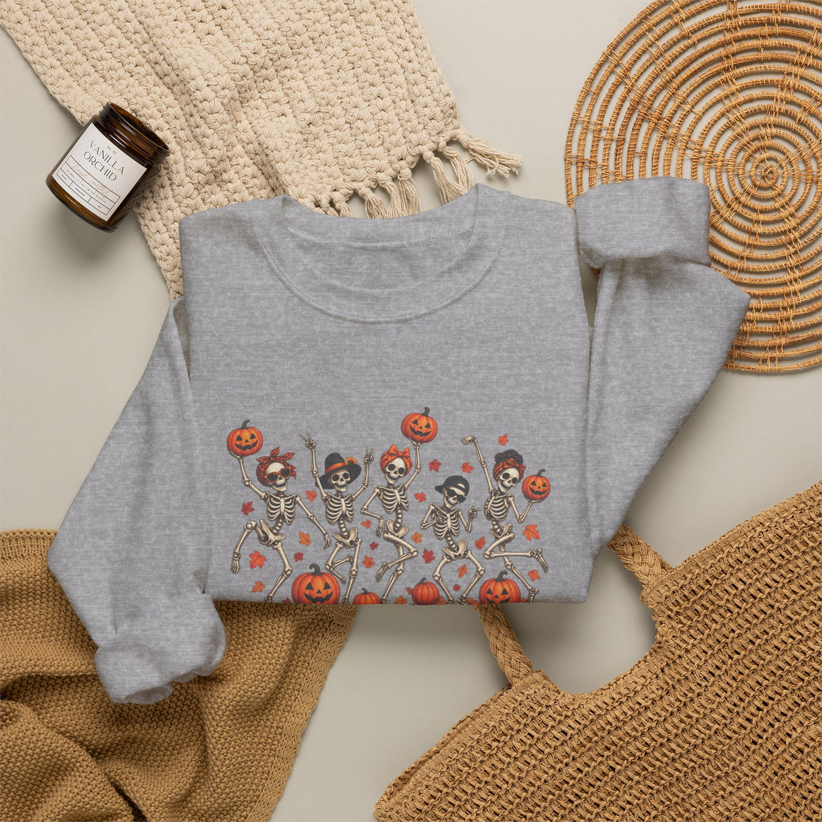 Halloween Dancing Pumpkins Crewneck Sweatshirt