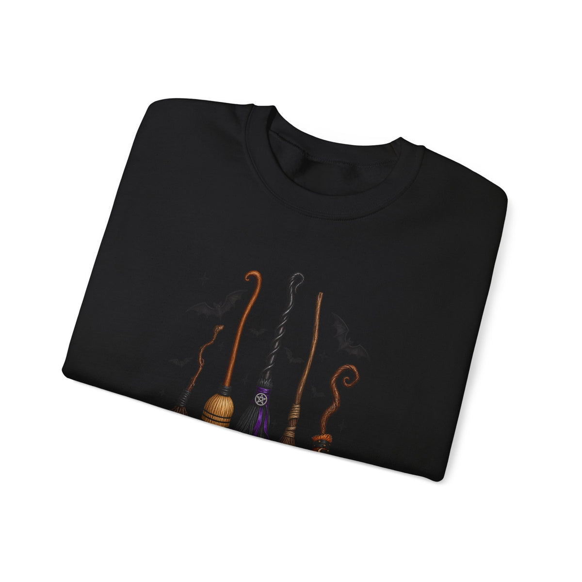 Witch Brooms Sweatshirt - "A Girl's Got to Have Options" Halloween Crewneck