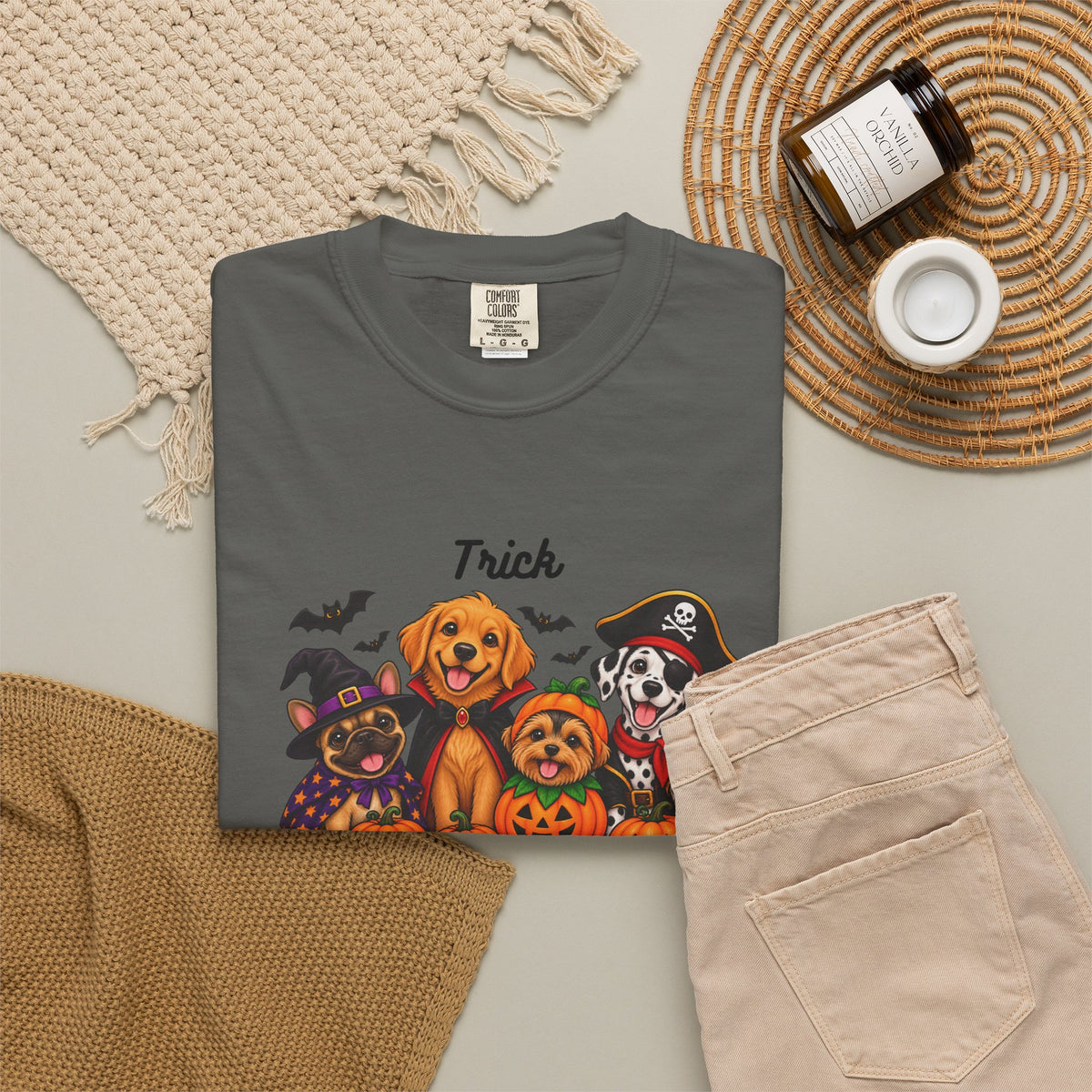 Halloween Dogs "Trick or Treat" T-Shirt
