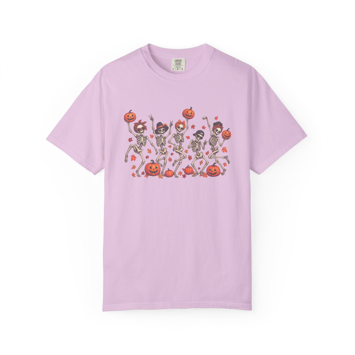 Dancing Skeletons & Pumpkins Halloween T-Shirt