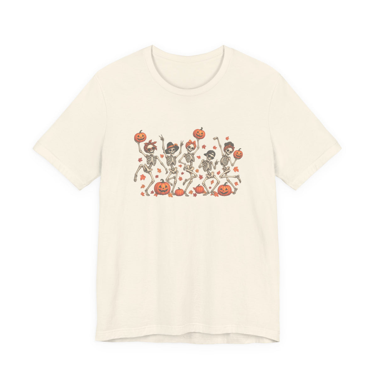 Halloween Dancing Skeletons T-Shirt — Cute Pumpkin Party Tee