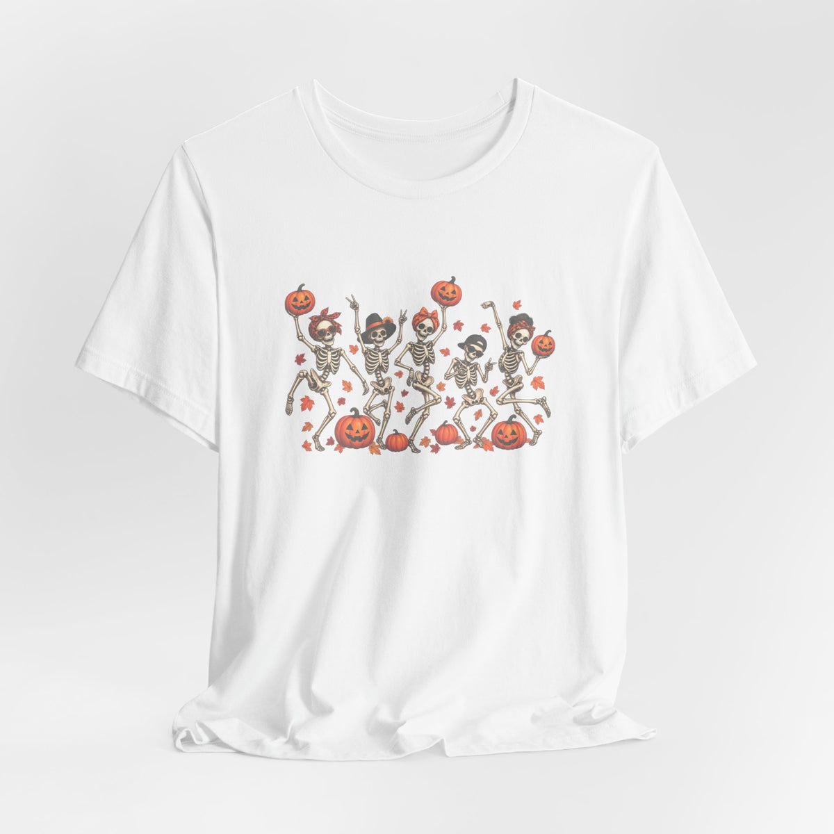 Halloween Dancing Skeletons T-Shirt — Cute Pumpkin Party Tee