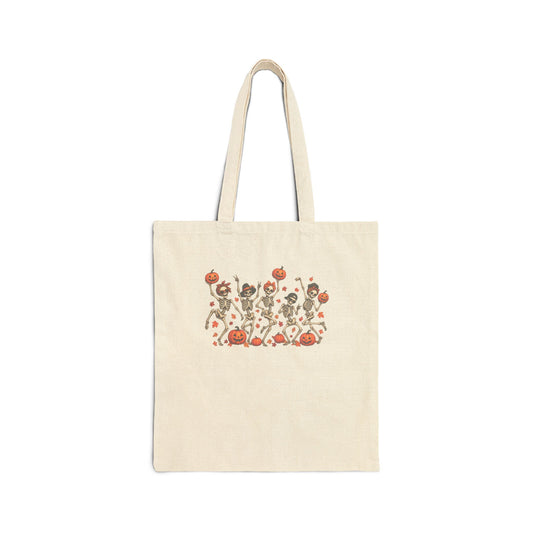 Floral Poppies Cotton Tote Bag — Vintage Wildflower Market Grocery Tote