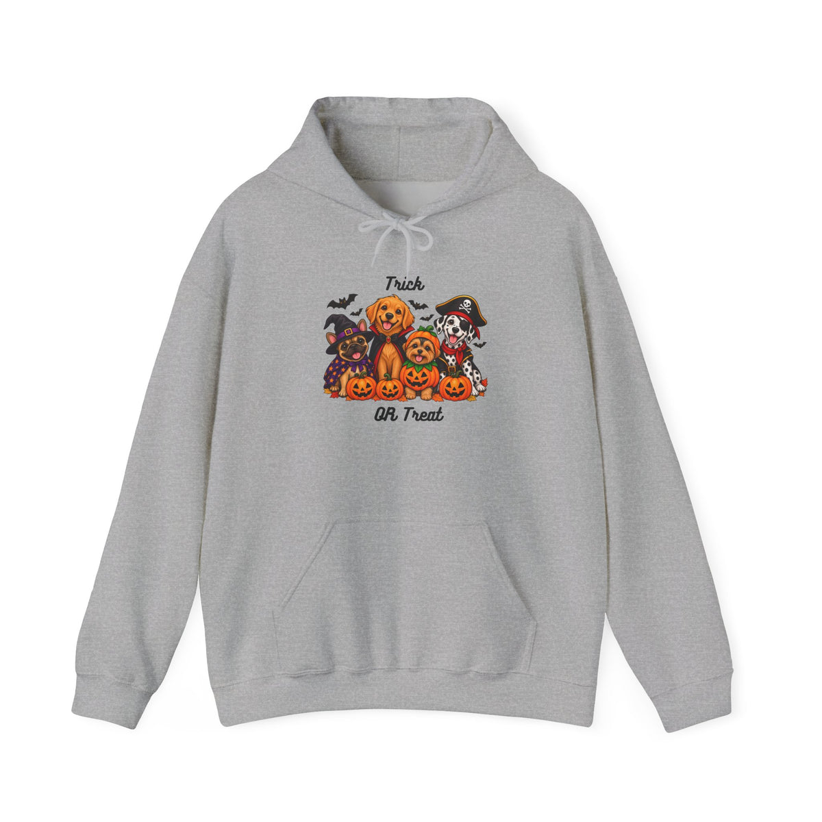 Halloween Dogs Pumpkin Hoodie – Trick or Treat Cute Dog Graphic Sweatshirt