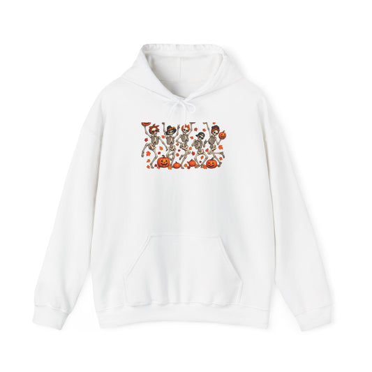 Halloween Cats & Pumpkins Hoodie — Cute Spooky Cat Parade Sweatshirt