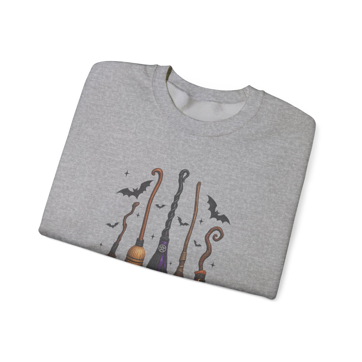 Witch Brooms Sweatshirt - "A Girl's Got to Have Options" Halloween Crewneck