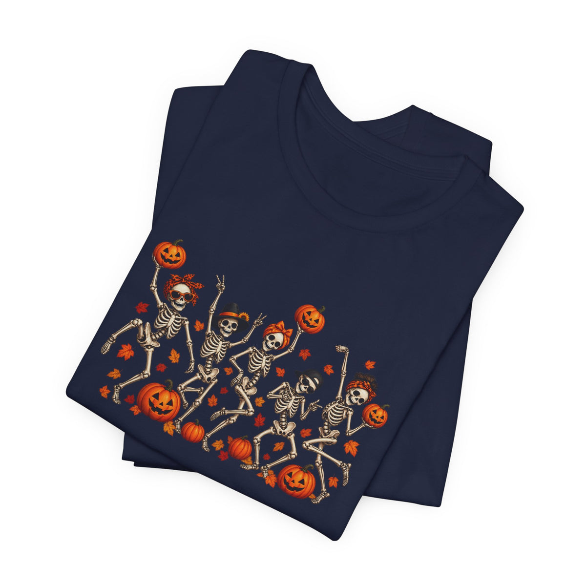 Halloween Dancing Skeletons T-Shirt — Cute Pumpkin Party Tee
