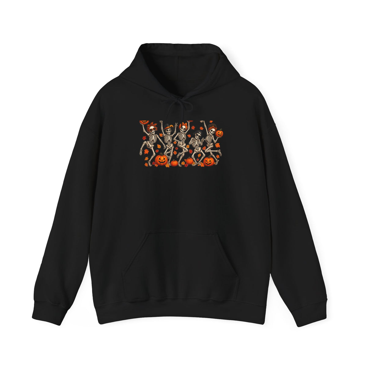 Halloween Cats & Pumpkins Hoodie — Cute Spooky Cat Parade Sweatshirt