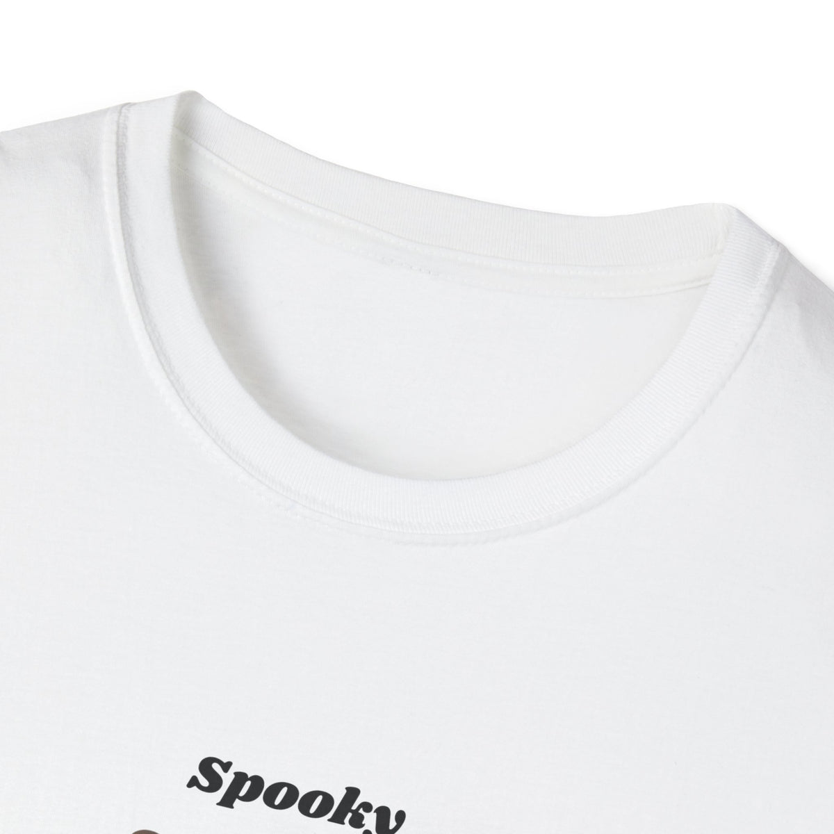 Spooky Season Ghost with Coffee T-Shirt | Halloween Ghost Latte Tee