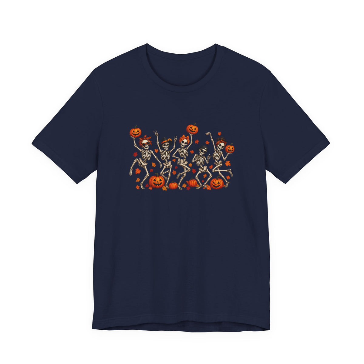 Halloween Dancing Skeletons T-Shirt — Cute Pumpkin Party Tee